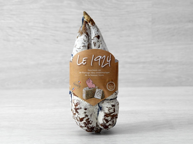 SAUCISSON PUR PORC AU BLEU 1924